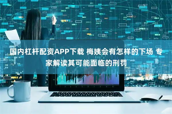 国内杠杆配资APP下载 梅姨会有怎样的下场 专家解读其可能面临的刑罚
