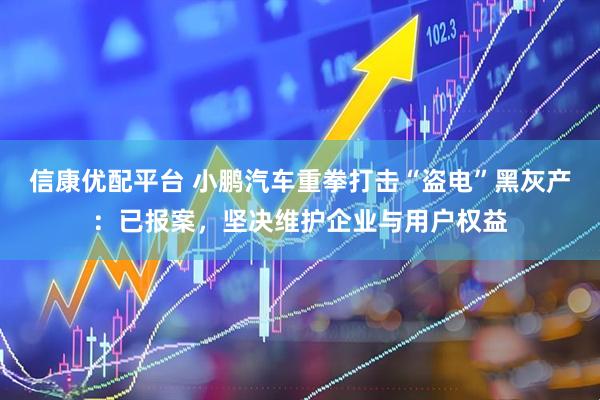 信康优配平台 小鹏汽车重拳打击“盗电”黑灰产：已报案，坚决维护企业与用户权益